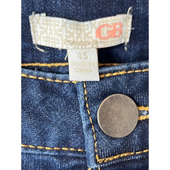 GB Jeans High Rise Skinny Blue Stretch Side Stripe Denim Pants Size 13 NWT - Picture 3 of 9